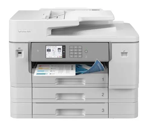 Multifunctionala InkJet Brother MFC-J6957DW, A3, DADF, NFC, Retea, WiFi, Fax (Alb/Gri)