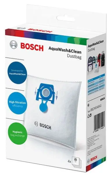 Set 4 saci Bosch pentru aspiratoare AquaWash&Clean BBZWD4BAG