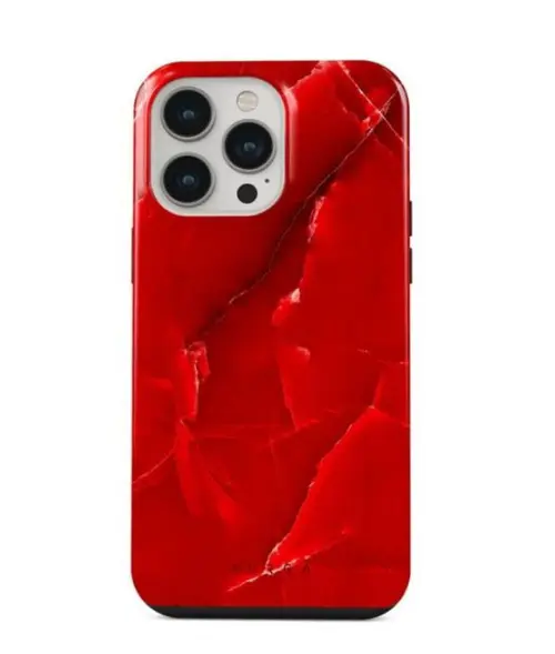 Protectie Spate Burga Dual Layer Wild Blaze pentru Apple iPhone 14 Pro (Rosu)