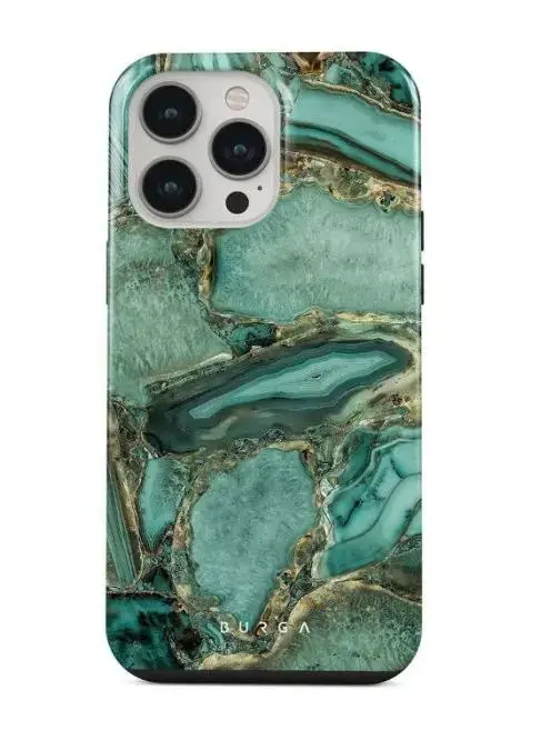 Protectie Spate Burga Dual Layer Ubud Jungle pentru Apple iPhone 14 Pro (Multicolor)