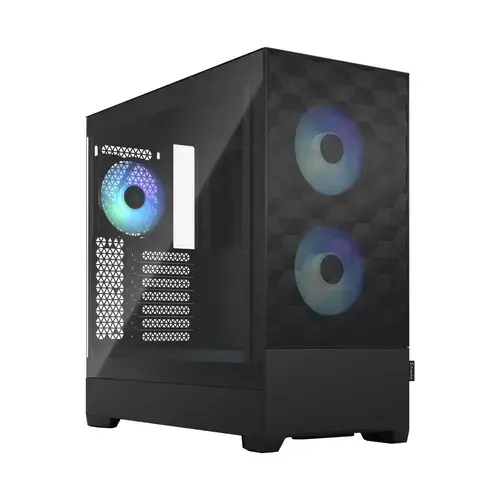 Carcasa Fractal Design Pop Air RGB Black TG Clear Tint, FD-C-POR1A-06, Mid-Tower (Negru)
