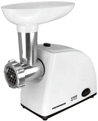 Masina de tocat Heinner MG-W1200R, 1360W (Alb)
