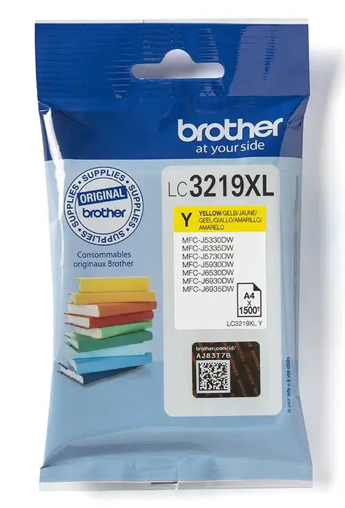 Cartus cerneala Brother LC-3219XLY, 1500 pagini (Galben)