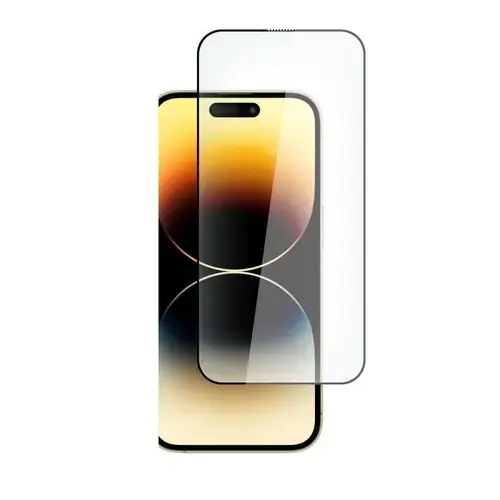 Folie protectie HOFI Full Cover Pro Tempered Glass 0.3mm compatibila cu iPhone 15 Pro, Transparent/Negru