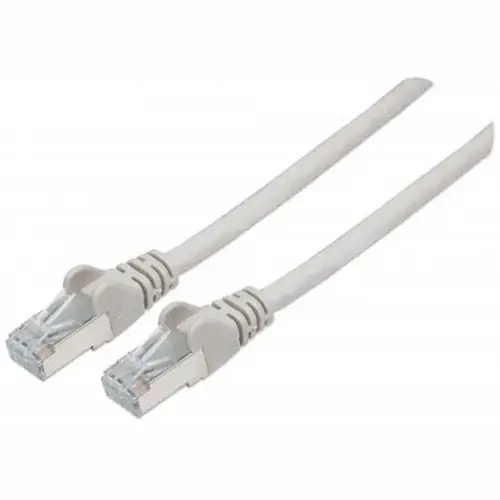 Cablu de retea plat, Logilink, Cat.6A U/UTP SlimLine, 0.5m, Alb