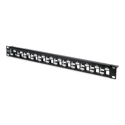 Panou de corectie, Digitus, 24 porturi, Negru