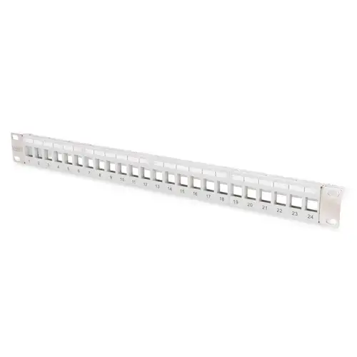 Panou de corectie, Digitus, 24 porturi, Gri