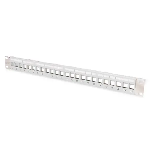 Panou de corectie, Digitus, 24 porturi, Gri