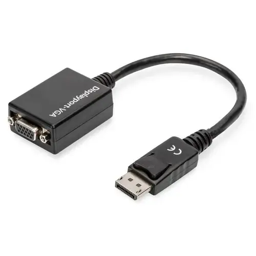 Cablu adaptor/convertor  Assmann AK-340403-001-S, VGA - DisplayPort, 0,15 m