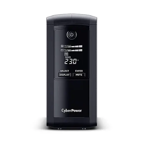 UPS Cyberpower VP1000EILCD, 1000 VA, 550 W, AVR, display LCD, USB, interactiv in linie (Negru_