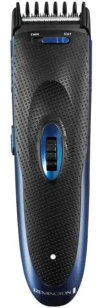 Aparat de tuns Remington HC900, 2 piepteni ajustabili, Acumulator, Autonomie 45 minute (Negru/Albastru)