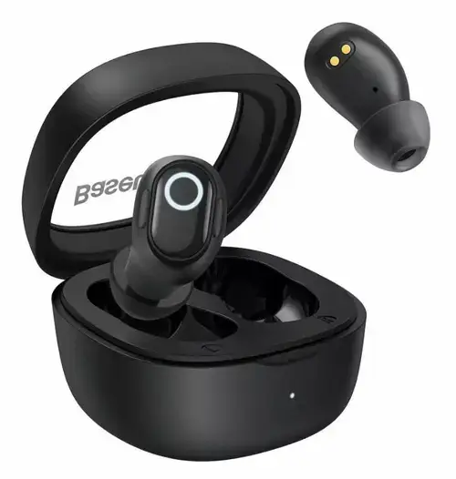 Casti True Wireless Baseus Bowie WM02, Bluetooth 5.3, Microfon (Negru)