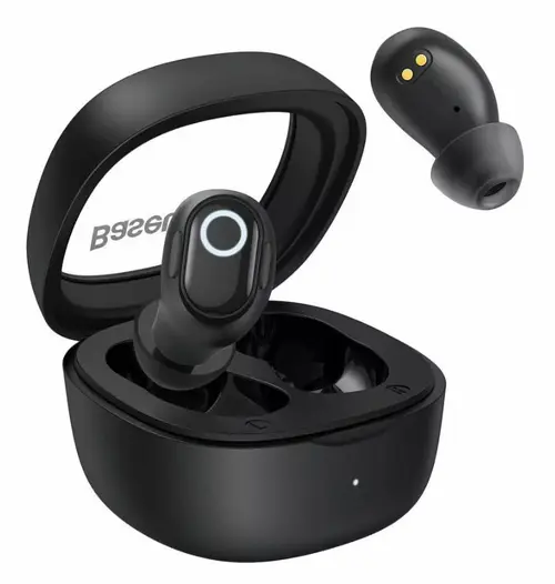Casti True Wireless Baseus Bowie WM02, Bluetooth 5.3, Microfon (Negru)