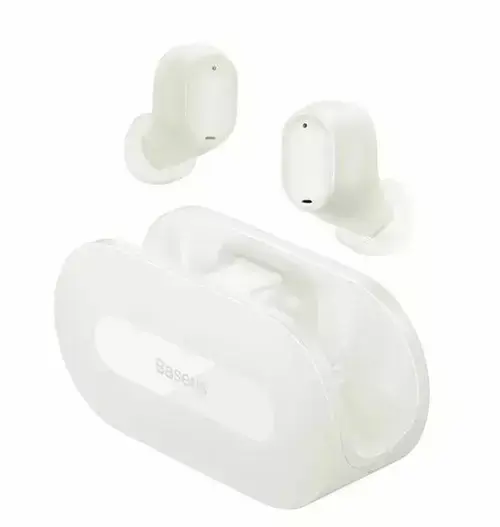 Casti True Wireless Baseus Bowie EZ10, Bluetooth 5.3, Autonomie 5 ore (Alb)