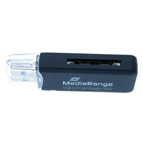 Stick pentru citire carduri MediaRange, USB 3.0, Negru