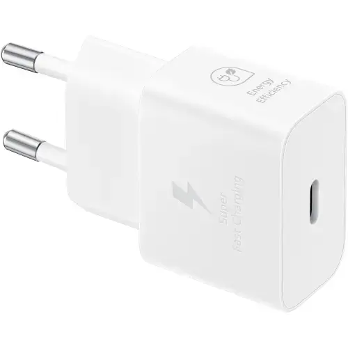 Incarcator Retea Samsung EP-T2510NWEGEU, 25W, 3A, 1 X USB-C (Alb)