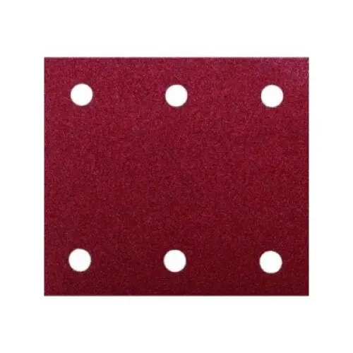 Hartie abraziva velcro, 114x102mm, 6 gauri, granulatie 100