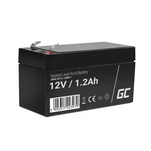 Acumulator stationar AGM 12V 1.2Ah VRLA plum acid baterie fara mentenanta jucarii sisteme de alarma Green Cell