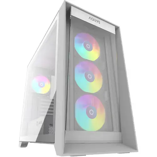 Carcasa AQIRYS XO-1 White ARGB, Middle Tower (Alb)