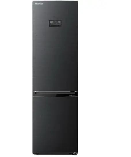 Combina frigorifica Toshiba GR-RB449WE-PMJ(06), 338 L, Clasa E, No Frost, Afisaj LED, Control electronic, Iluminare LED, Gri
