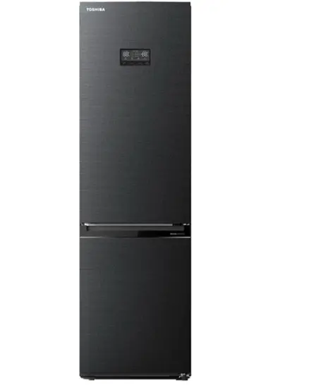 Combina frigorifica Toshiba GR-RB449WE-PMJ(06), 338 L, Clasa E, No Frost, Afisaj LED, Control electronic, Iluminare LED, Gri