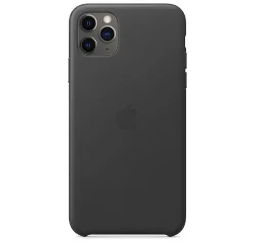 Protectie Spate Apple mx0e2zm/a pentru Apple iPhone 11 Pro Max, Piele naturala (Negru)