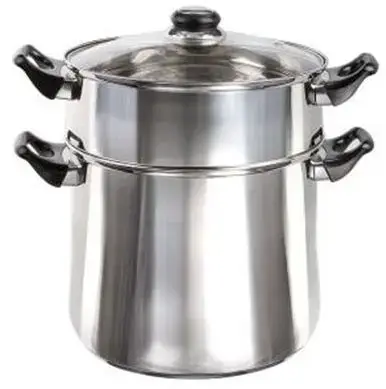 Oala pentru cuscus Kitchen Artist MEP119, 12 l (Argintiu)