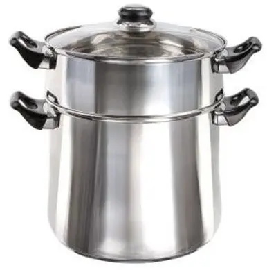 Oala pentru cuscus Kitchen Artist MEP119, 12 l (Argintiu)