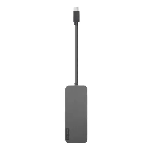 Hub de interfata USB, Lenovo, Gri
