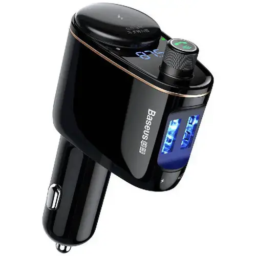 Modulator FM Bluetooth Baseus S-06 (Overseas Edition), 2 x USB-A CCHC000001