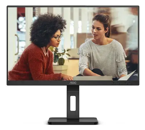 Monitor IPS LED AOC 60,5cm 24inch 24E3QAF, Full HD (1920x1080), VGA, HDMI, DisplayPort, Boxe, Pivot (Negru)