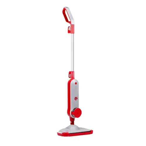 Aparat de curatat cu abur Dirt Devil DD7002,1300 W, capacitate rezervor apa 330 ml, 3 accesorii, 3 niveluri de abur, Alb/Rosu