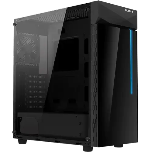Carcasa GIGABYTE C200 GLASS, Mid-Tower, fara sursa, ATX (Negru)