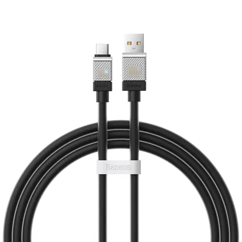 Cablu Date si Incarcare USB-A - USB-C Baseus CoolPlay, 100W, 2m, Negru CAKW000701