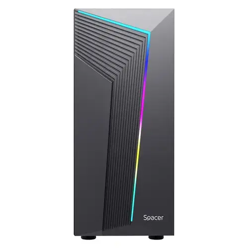 Carcasa SPACER WARRIOR, Middle Tower (Negru)