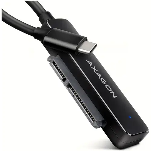 Adaptor Axagon ADSA-FP2C, USB 3.2 Gen 1, SATA 3.0, pentru HDD 2.5 inch, USB-C, Negru