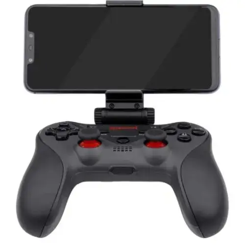 Gamepad Redragon, Cu suport smartphone, Fara fir, Negru/Rosu