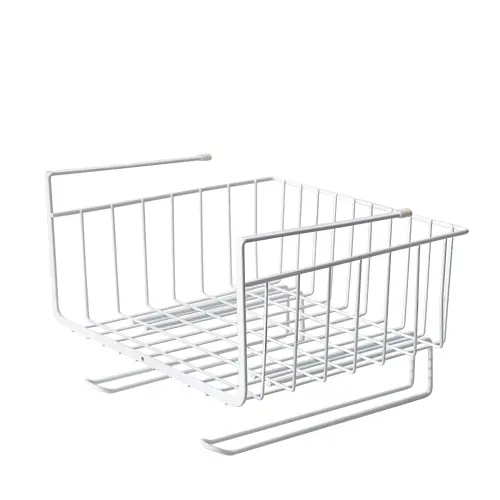 Cos suspendat sub raft, otel carbon, 29,5x24,5x18cm - Zokura
