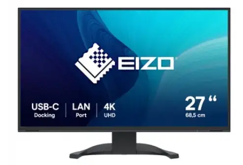 Monitor IPS LED EIZO FlexScan 27inch EV2740X-BK, Ultra HD (3840 x 2160), HDMI, DisplayPort, Boxe, Pivot (Negru)