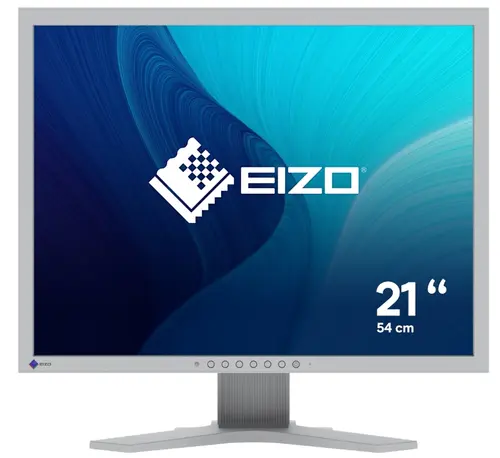 Monitor IPS LED EIZO FlexScan 21.3inch S2134-GY, 1600 x 1200, DVI, DisplayPort, Pivot (Gri)