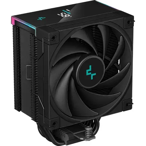 Cooler CPU Deepcool AK500S Digital negru iluminare aRGB si display, 120mm Fluid Dynamic Bearing, 68.99 CFM, 500 - 1850  (Negru)