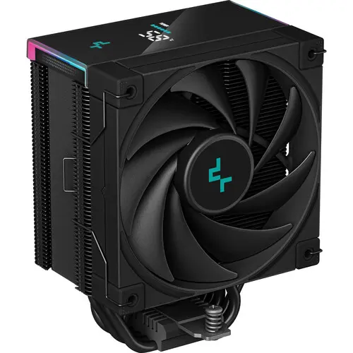 Cooler CPU Deepcool AK500S Digital negru iluminare aRGB si display, 120mm Fluid Dynamic Bearing, 68.99 CFM, 500 - 1850  (Negru)