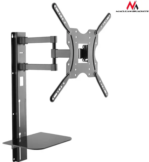 Suport Perete Maclean MC-772, raft pentru DVD, 32inch - 55inch, 30 Kg (Negru)