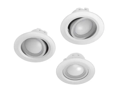 Spot LED Smart Hama 176589, Control Vocal/Aplicatie, 5W, 350 lm, 3 buc., Clasa G (Alb)