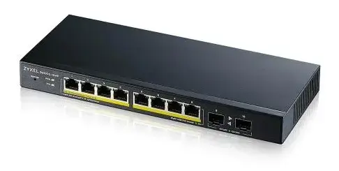 Switch ZyXEL GS1900-10HP-EU0102F, Smart Managed, Layer 2, POE, 8 Gigabit,  70 W, Fanless