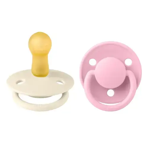 Set 2 Suzete De Lux Latex, Tetina Rotunda, 6 Luni +