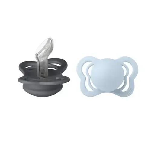 Set 2 Suzete Couture Silicon, Tetina Anatomica, 0 Luni +