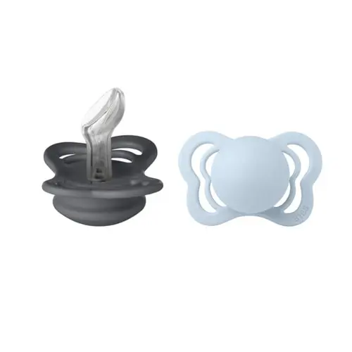 Set 2 Suzete Couture Silicon, Tetina Anatomica, 0 Luni +