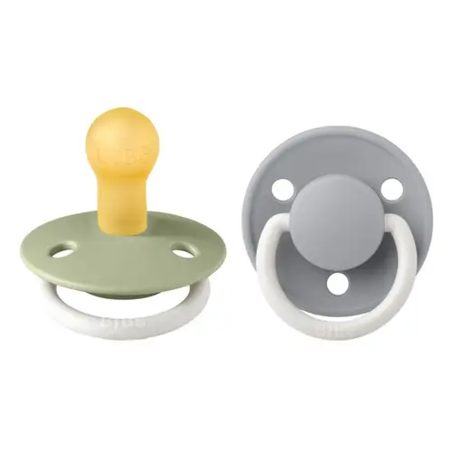 Set 2 Suzete Fosforescente De Lux Glow Latex, Tetina Rotunda, 0 Luni +