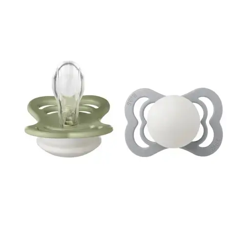 Set 2 Suzete Supreme Fosforescente Glow Silicon, Tetina Simetrica, 0 Luni +